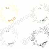Verre à whisky la mariée- couronne de fleurs – Image 5