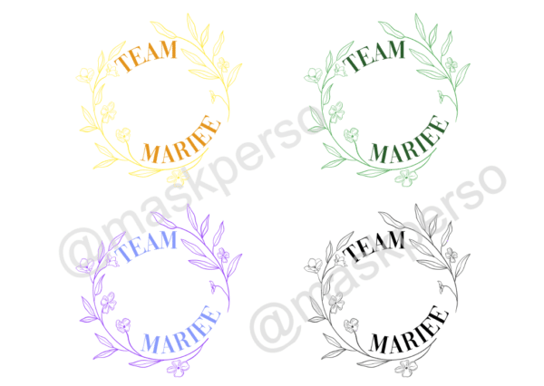 Verre à whisky team mariée - couronne de fleurs – Image 5