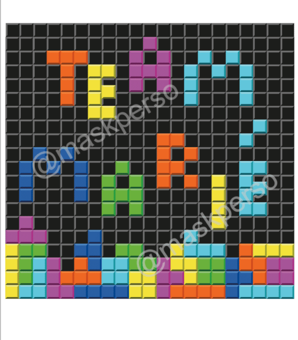 Verre à whisky team marié jeu Tetris – Image 2