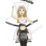Verre à whisky la mariée - voile moto – Image 2