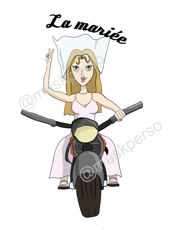 Sous-verres la mariée - voile moto – Image 2