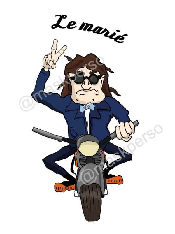 Verre à whisky humour moto- le marié – Image 2