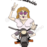 Casquette moto : team mariée – Image 2