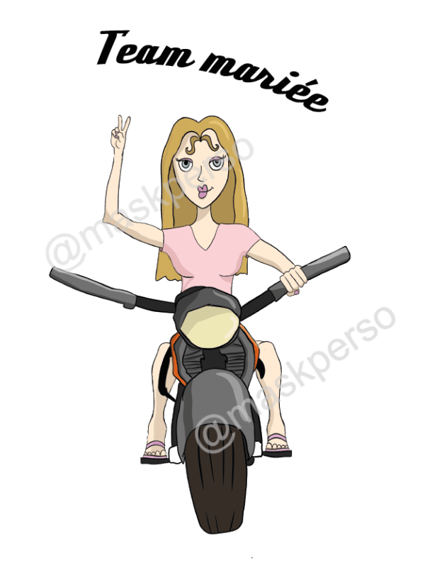 Sous-verres la mariée - voile moto – Image 3