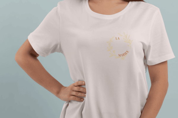 T-shirt la mariée- couronne de fleurs – Image 2