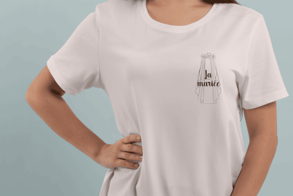 T-shirt la mariée voile – Image 3