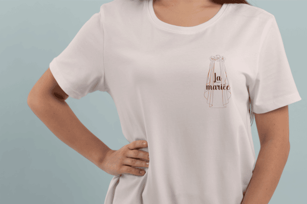 T-shirt la mariée voile – Image 2