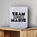 Objet utile evg :Verre team marié- nœud papillon – Image 2