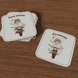 Dessin evjf humour : sous-verres moto