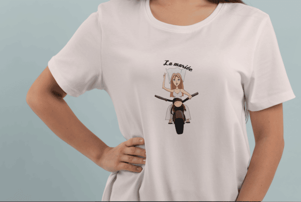 T-shirt la mariée - voile moto