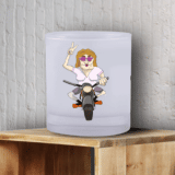 Verre moto : team mariée