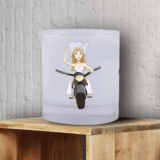 Verre à whisky la mariée - voile moto