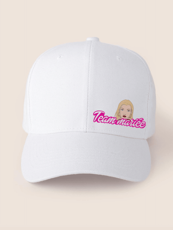 Casquette team mariée barbie