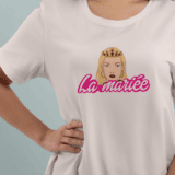 T shirt barbie adulte : la mariée