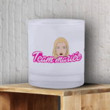 Creation barbie : verre à whisky team mariée