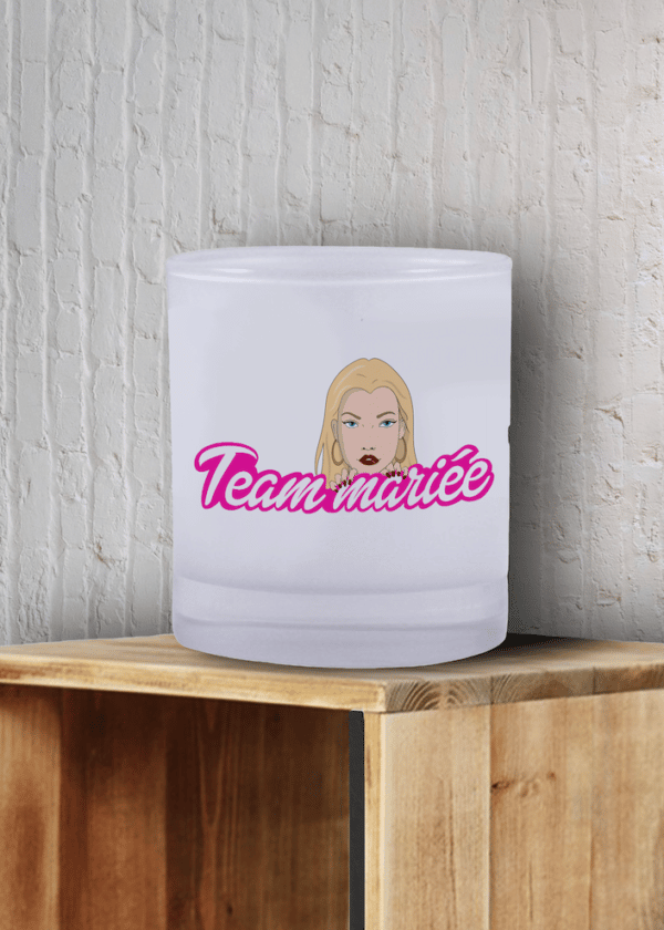 Verre à whisky team mariée barbie
