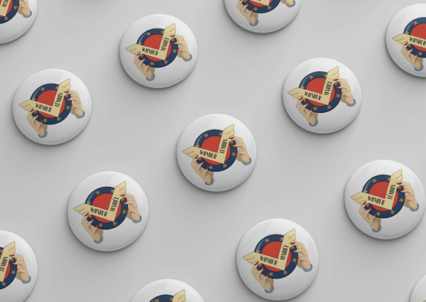 Badge super héro wonder témoin/mariée