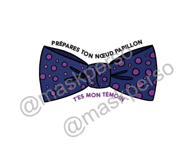 Gobelet personnalisé témoin- nœud papillon – Image 2