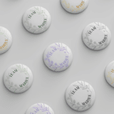 Couronne fleurs mariage dessin : badge team mariée