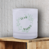 Couronne fleur mariage : verre whisky team mariée