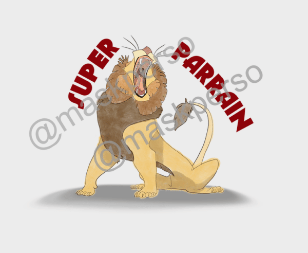Verre à whisky personnalisé lion super parrain – Image 2