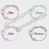 Porte clés fleurs- demande témoin prénom – Image 3