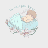 Pochon dragées personnalisé baptême ange – Image 3