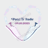 Pochon dragées personnalisé Mariage basket – Image 2