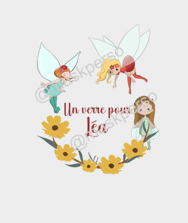 Cadre personnalisé bar a gobelets féérique – Image 2