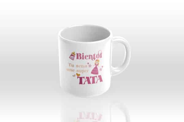 Mug personnalisé naissance tata – Image 2