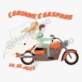 Bougie personnalisée Mariage motard – Image 4
