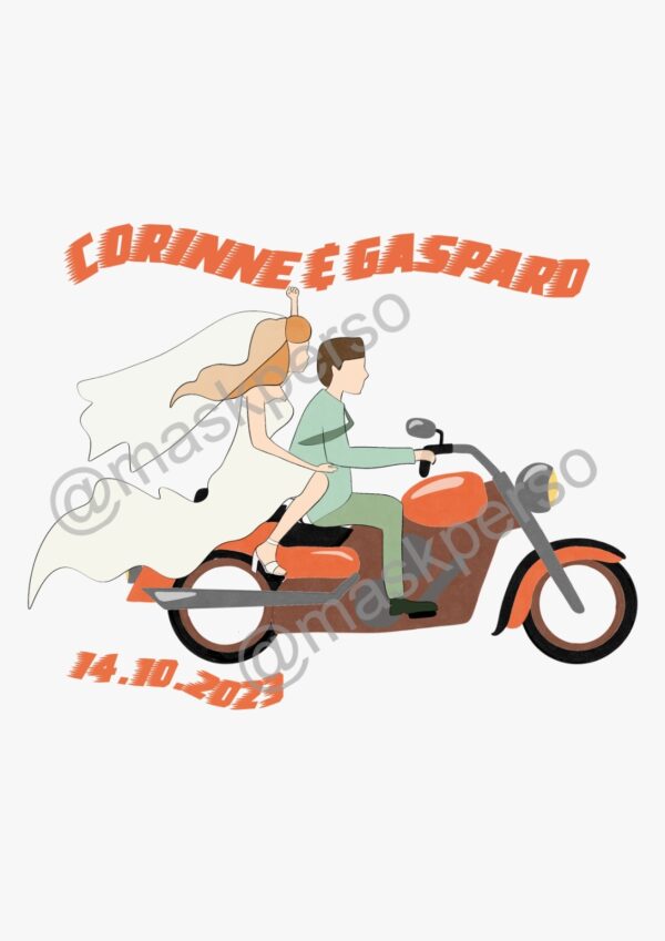 Cadre personnalisé bar a gobelets motard – Image 3