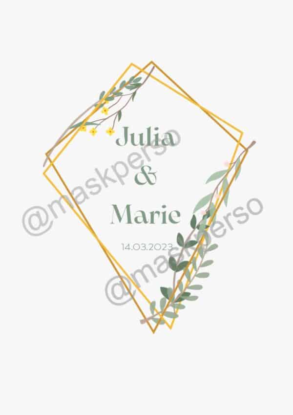 Serviette personnalisé Mariage champêtre – Image 4