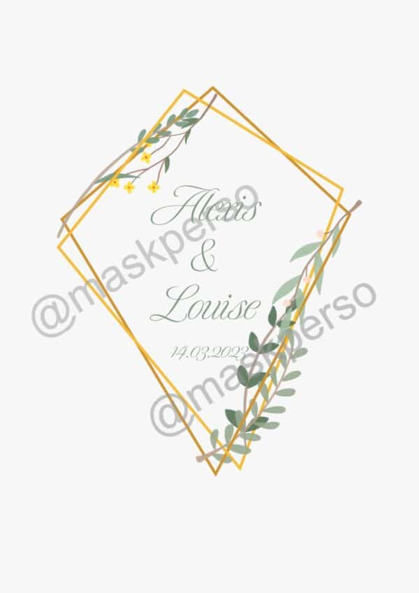Serviette personnalisé Mariage champêtre – Image 3