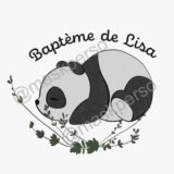 Cadre personnalisé bar a gobelets panda – Image 2