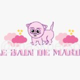 Cape de bain personnalisée rose chat – Image 2