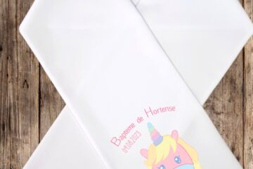 etole personnnalisée licorne