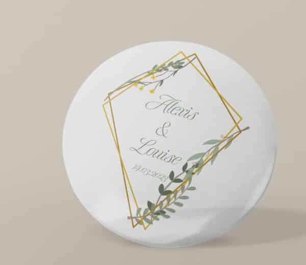 Badge personnalisé Mariage champêtre – Image 2