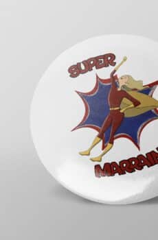 Badge personnalisé super marraine