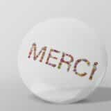 Badge personnalisé remerciement