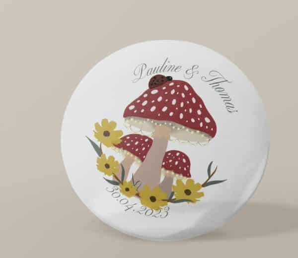 Badge personnalisé Mariage nature – Image 2