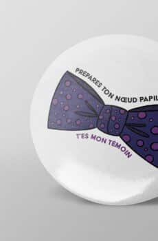 Badge personnalisé témoin noeud pap