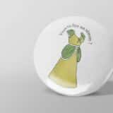 Badge personnalisé témoin robe