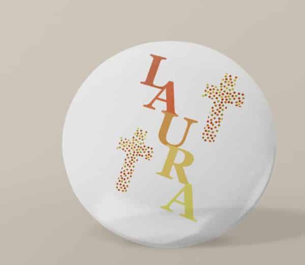 Badge personnalisé Baptême croix – Image 3