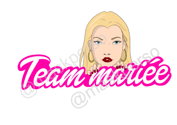 Casquette team mariée barbie – Image 2