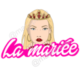 Badge la/team mariée barbie – Image 2
