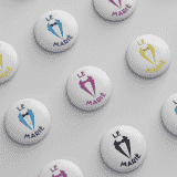 Badge le marié costume