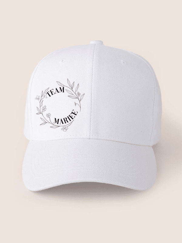Casquette team mariée- couronne de fleurs – Image 2