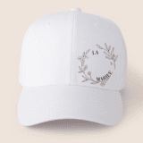 Casquette fleur : la mariée
