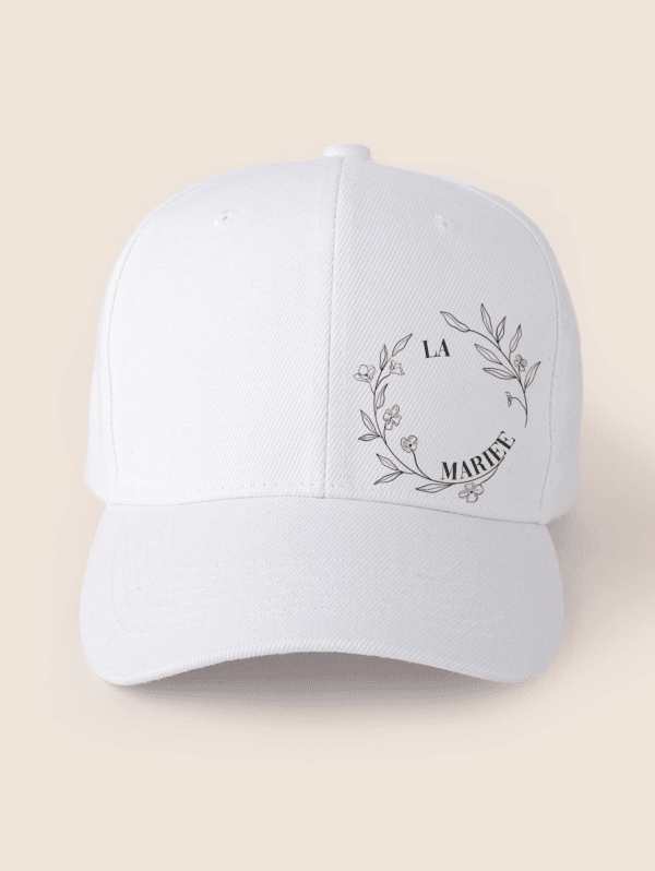 Casquette la mariée- couronne de fleurs